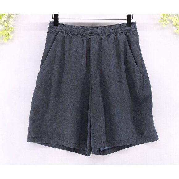 Lululemon Pace Breaker Short Heathered Texture Printed Gray Deep Coal Sz M - Picture 2 of 10